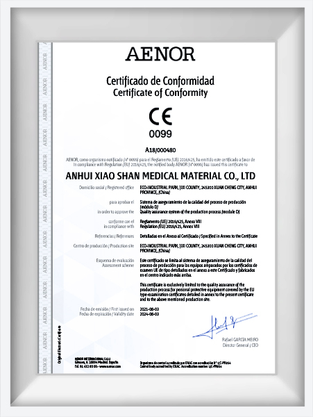 Tutela Mask CE B+D Certificate